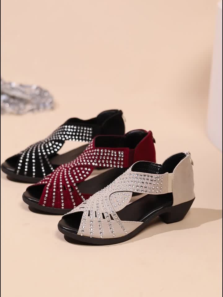 Women's Adjustable Flat Sandals — front view
