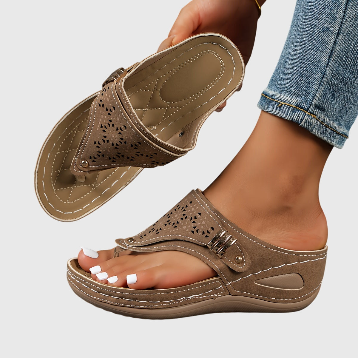 Women's Platform Ankle Strap Sandals — product view