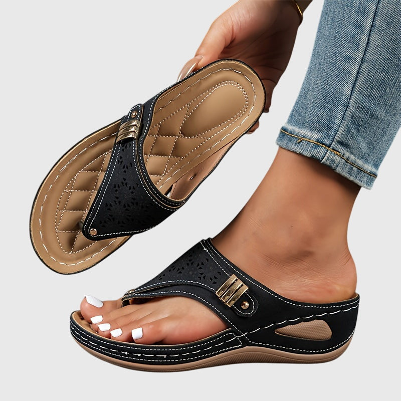 Women's Platform Ankle Strap Sandals — side view