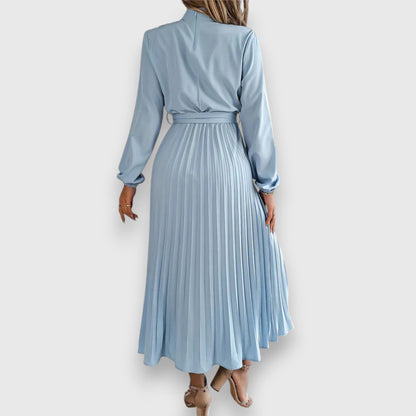 Women's Pleated Wedding Guest Midi Dress — product view