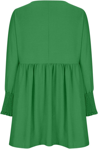 Women's Ruched Summer Day Midi Dress — close-up